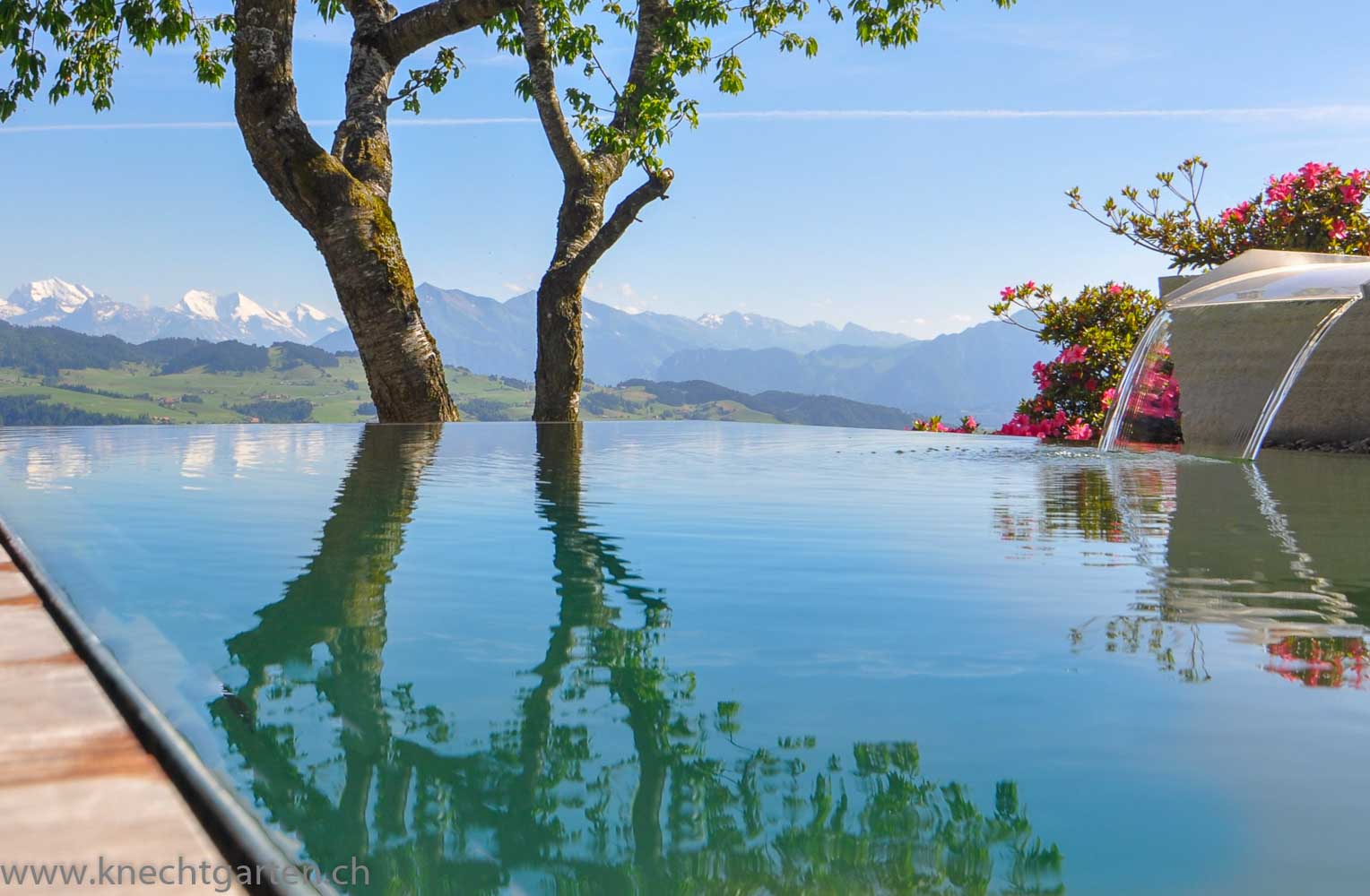 Infinity Naturpool in der Schweiz