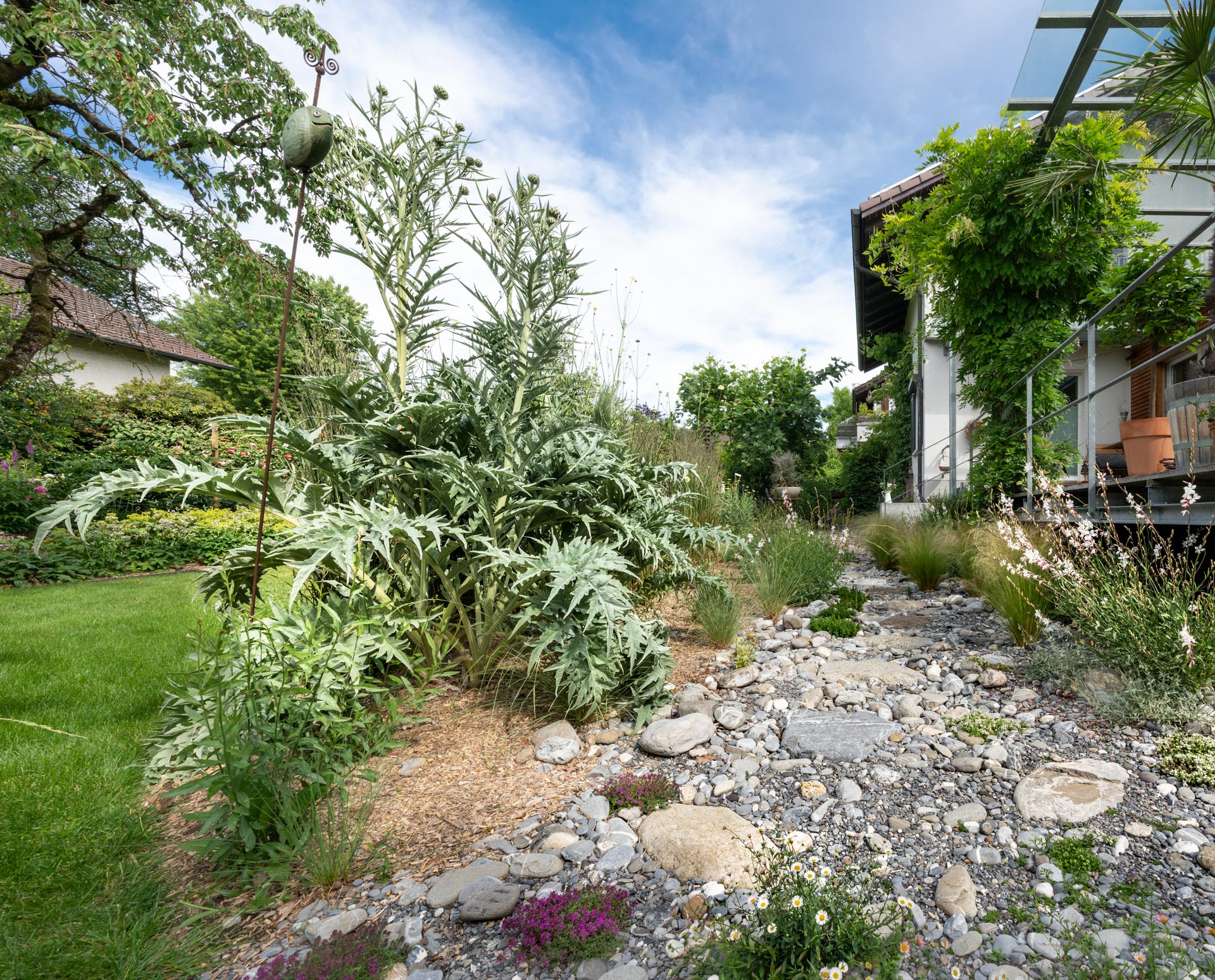 überraschende Gartenbepflanzung ausserhalb des Gewöhnlichen