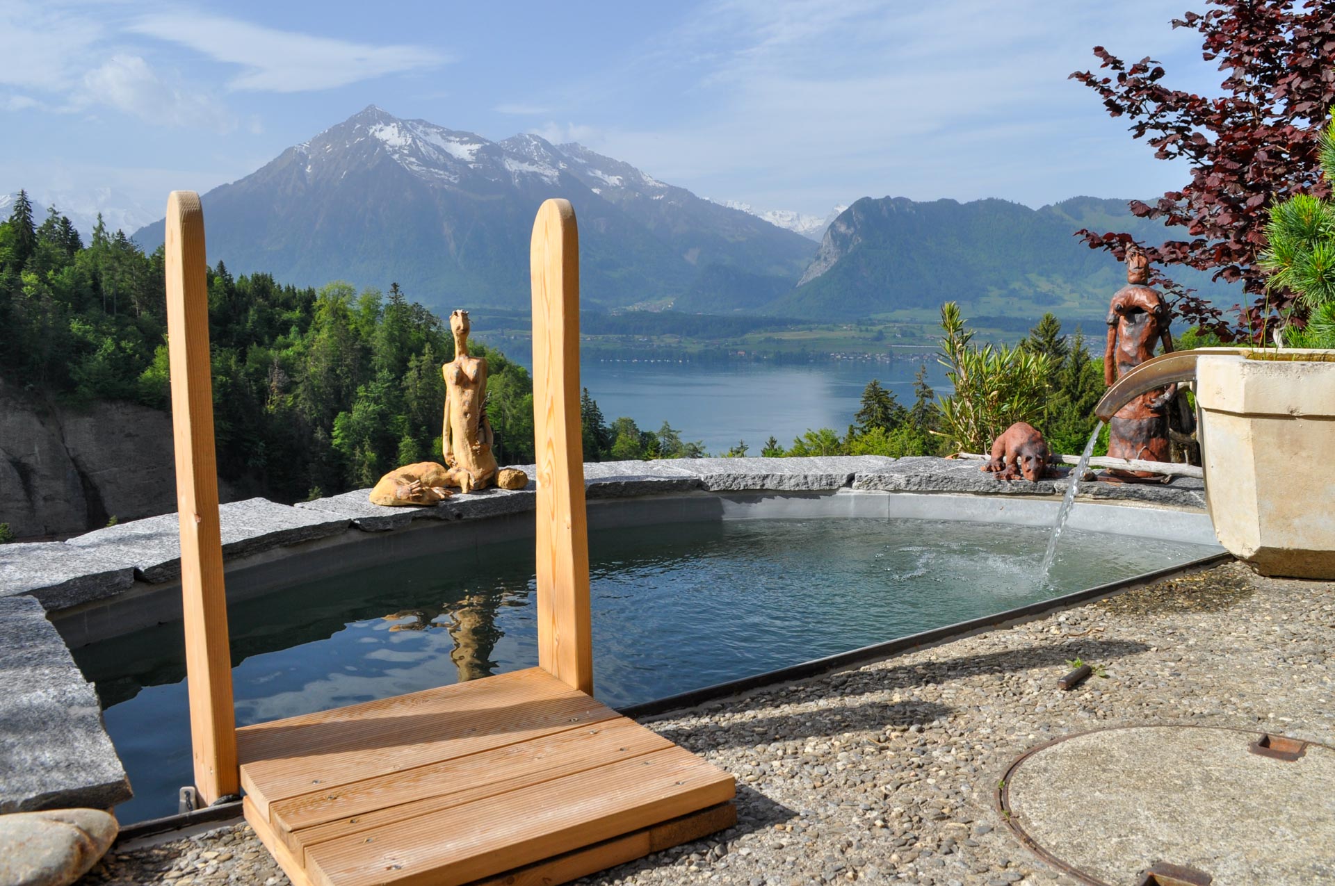 Mini-Schwimmteich mit wunderbarer Aussicht